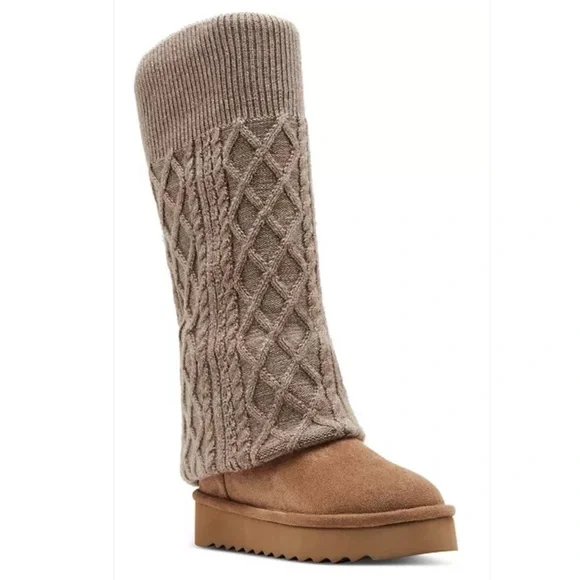 Madden Girl Shoes New Madden Girl Peggyy Knit Cozy Slouch Tall